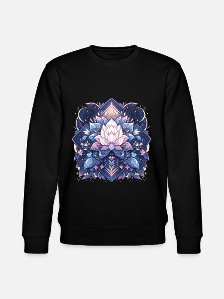 Lotus Blossom - Stanley/Stella CHANGER Unisex Organic Sweatshirt - black