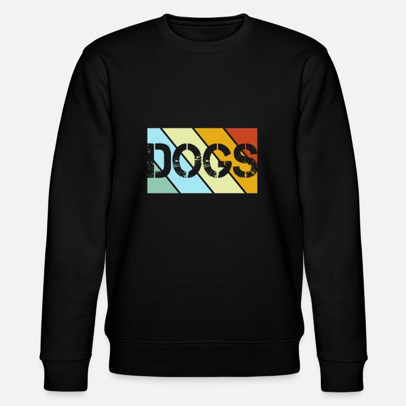 Dog Retro - Stanley/Stella CHANGER Unisex Organic Sweatshirt - black