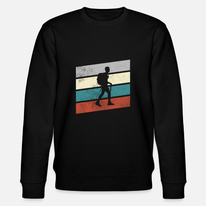 Alpinisme rétro - Sweat bio CHANGER Stanley/Stella Unisexe - noir