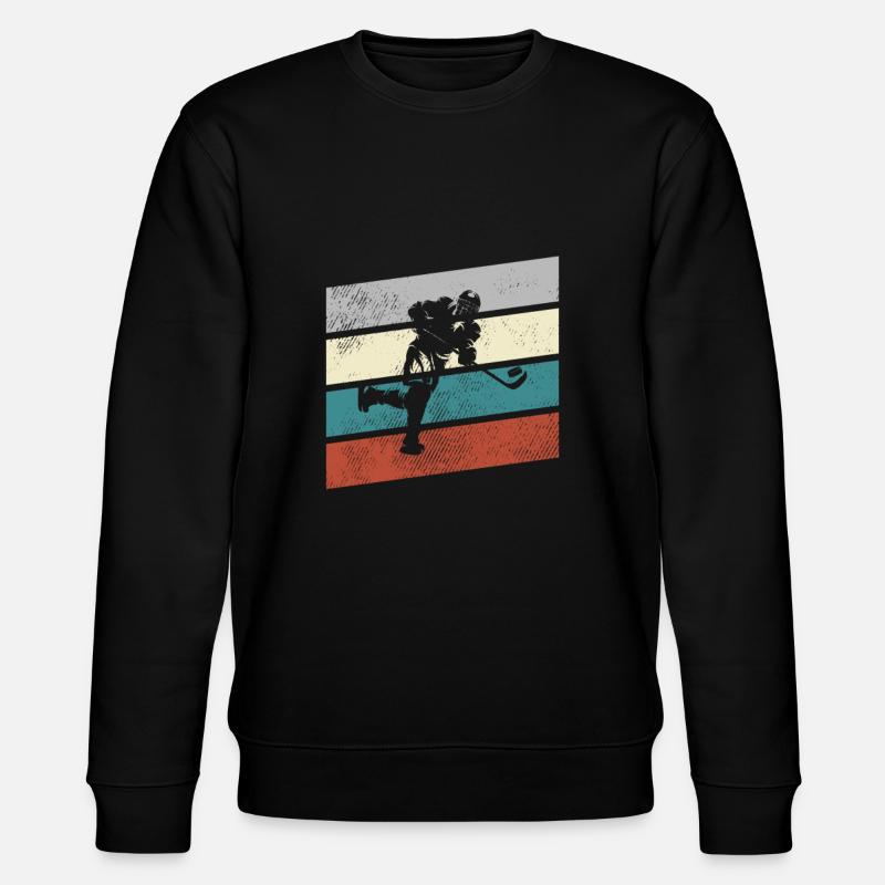 Hockey sur glace Rétro - Sweat bio CHANGER Stanley/Stella Unisexe - noir