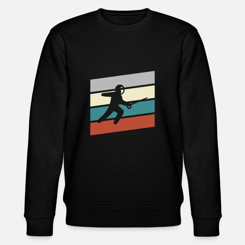 Escrime Rétro - Sweat bio CHANGER Stanley/Stella Unisexe - noir