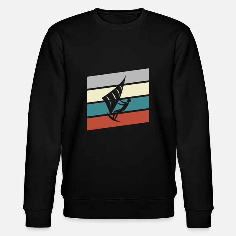 Cerf-volant rétro - Sweat bio CHANGER Stanley/Stella Unisexe - noir