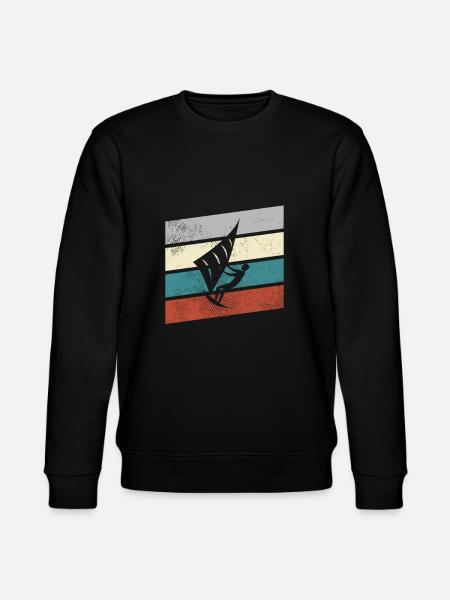 Kite Retro - Stanley/Stella CHANGER Unisex Organic Sweatshirt - black