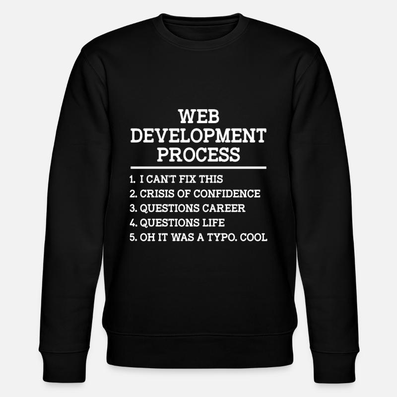 Webentwickler Website-entwicklung It-programmierer - Stanley/Stella Unisex Bio-Sweatshirt CHANGER - Schwarz