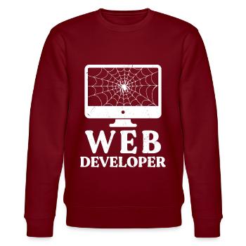 Développeur Web Développement de sites Web Programmeur informatique - Sweat bio CHANGER Stanley/Stella Unisexe - bordeaux - Devant - Nik (191cm) & Marisol (170cm)