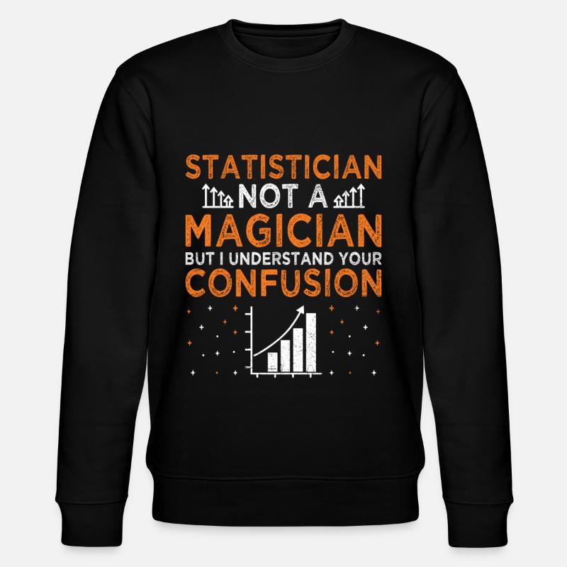 Statistik Datenanalyse Beruf Statistiker - Stanley/Stella Unisex Bio-Sweatshirt CHANGER  - Schwarz