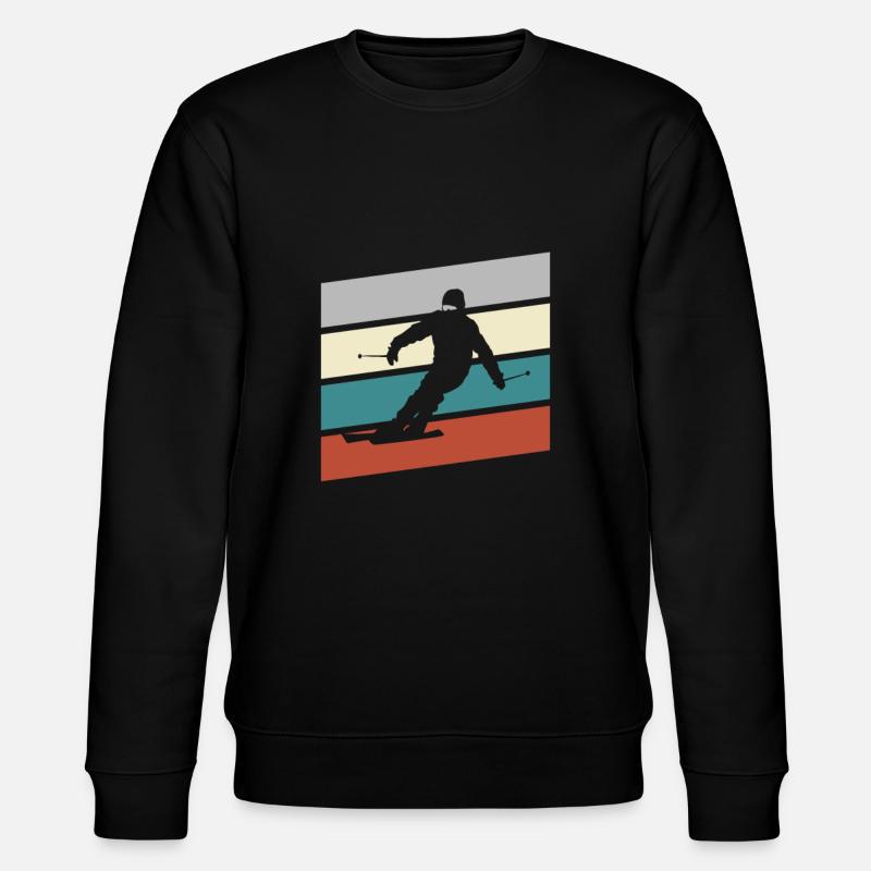 Ski Retro - Stanley/Stella CHANGER Unisex Organic Sweatshirt - black