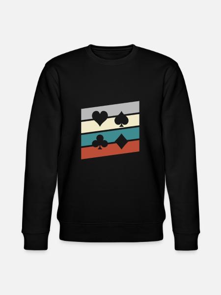 Poker Rétro - Sweat bio CHANGER Stanley/Stella Unisexe - noir