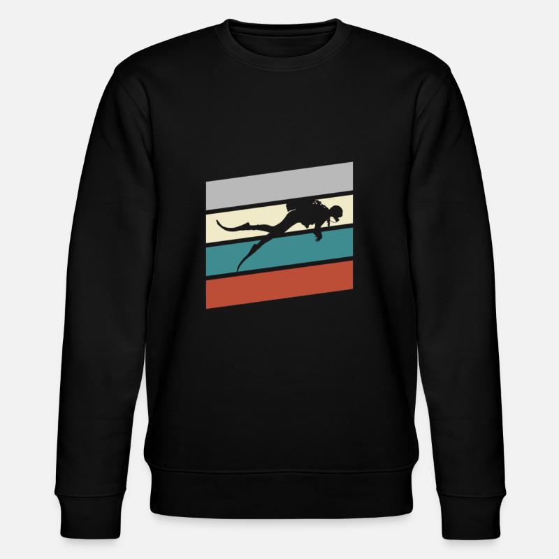 Tauchen Retro - Stanley/Stella Unisex Bio-Sweatshirt CHANGER  - Schwarz