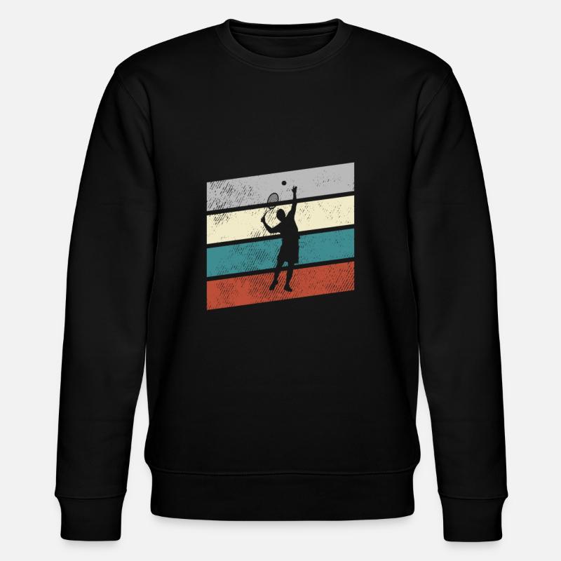 Tennis Rétro - Sweat bio CHANGER Stanley/Stella Unisexe - noir