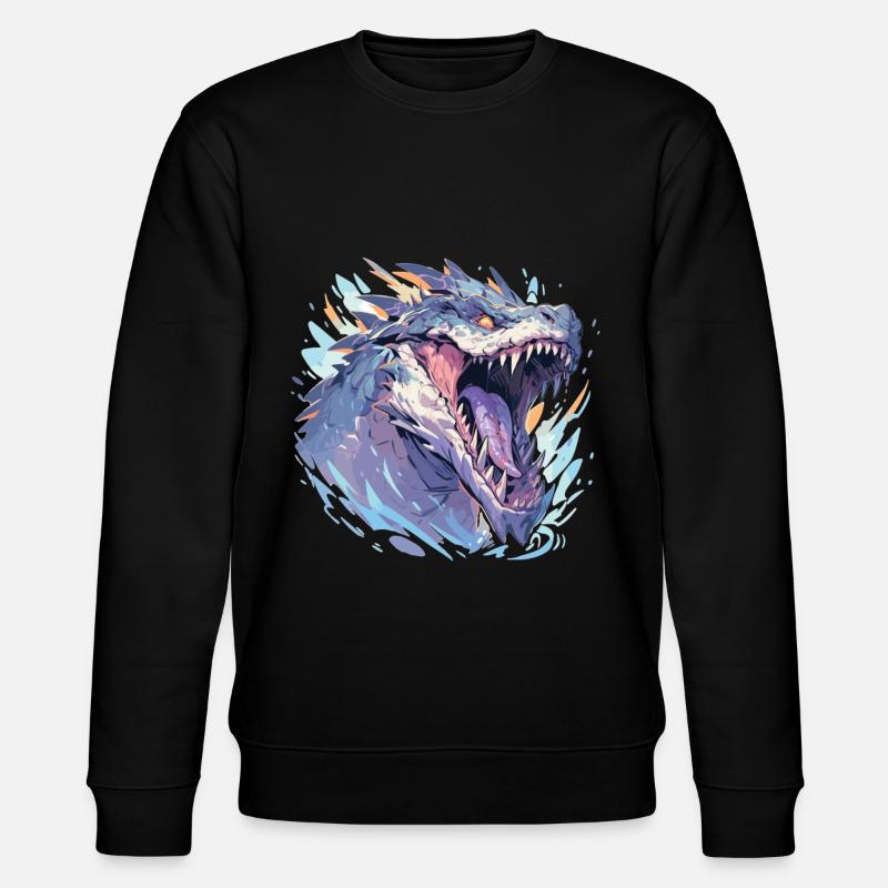 Dinosaur - Stanley/Stella CHANGER Unisex Organic Sweatshirt - black