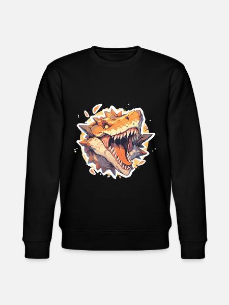 Dinosaur TRex - Stanley/Stella CHANGER Unisex Organic Sweatshirt - black