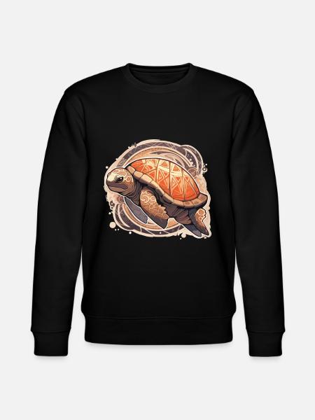 Turtle - Stanley/Stella CHANGER Unisex Organic Sweatshirt - black