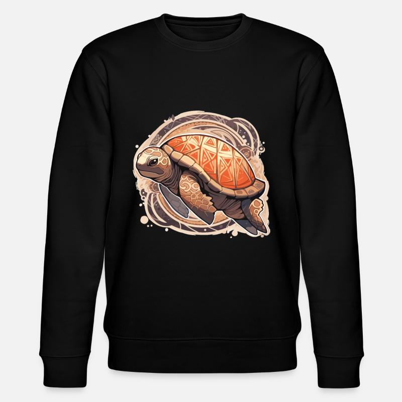 Turtle - Stanley/Stella CHANGER Unisex Organic Sweatshirt - black