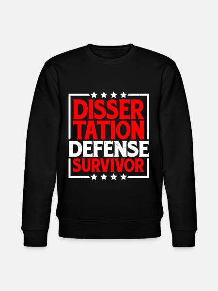 Dissertation Defense Survivor 8 - Stanley/Stella CHANGER Unisex Organic Sweatshirt - black