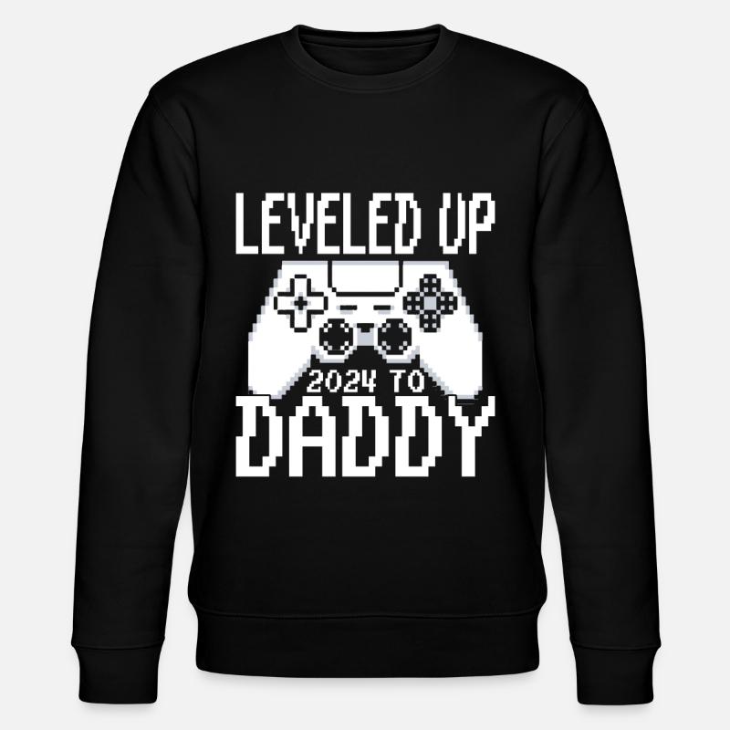 Pregnancy 2024 - Father-to-be - Daddy - Stanley/Stella CHANGER Unisex Organic Sweatshirt - black