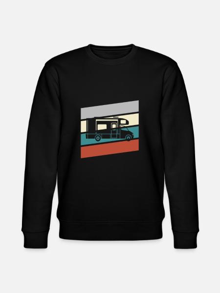 Camping Retro - Stanley/Stella CHANGER Unisex Organic Sweatshirt - black