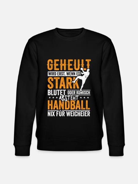 Handball nix für Weicheier - Stanley/Stella Unisex Bio-Sweatshirt CHANGER  - Schwarz