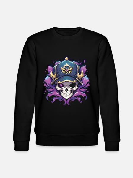 Skull Skull Skulls Skull Skeleton - Stanley/Stella CHANGER Unisex Organic Sweatshirt - black