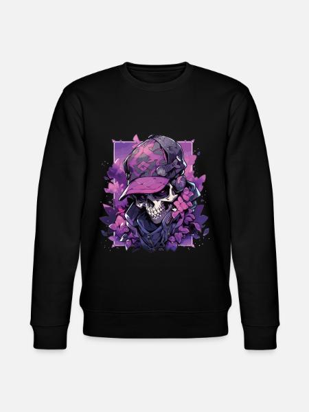 Skull Skull Skulls Skull Skeleton - Stanley/Stella CHANGER Unisex Organic Sweatshirt - black