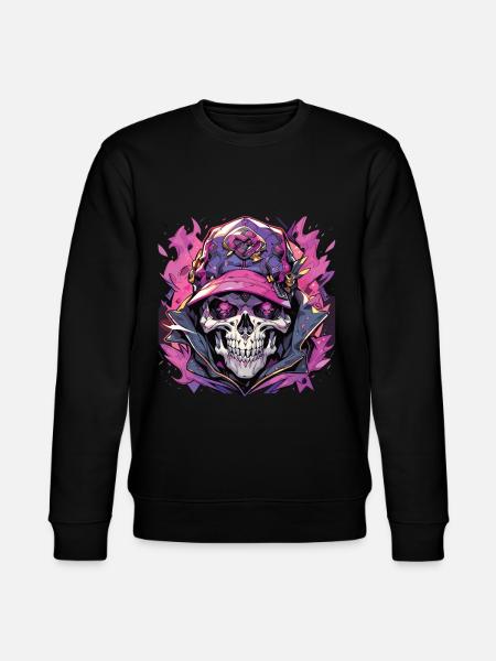 Skull Skull Skulls Skull Skeleton - Stanley/Stella CHANGER Unisex Organic Sweatshirt - black