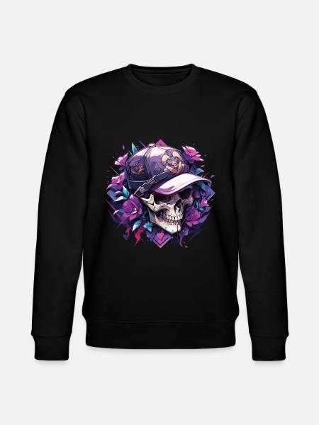 Skull Skull Skulls Skull Skeleton - Stanley/Stella CHANGER Unisex Organic Sweatshirt - black