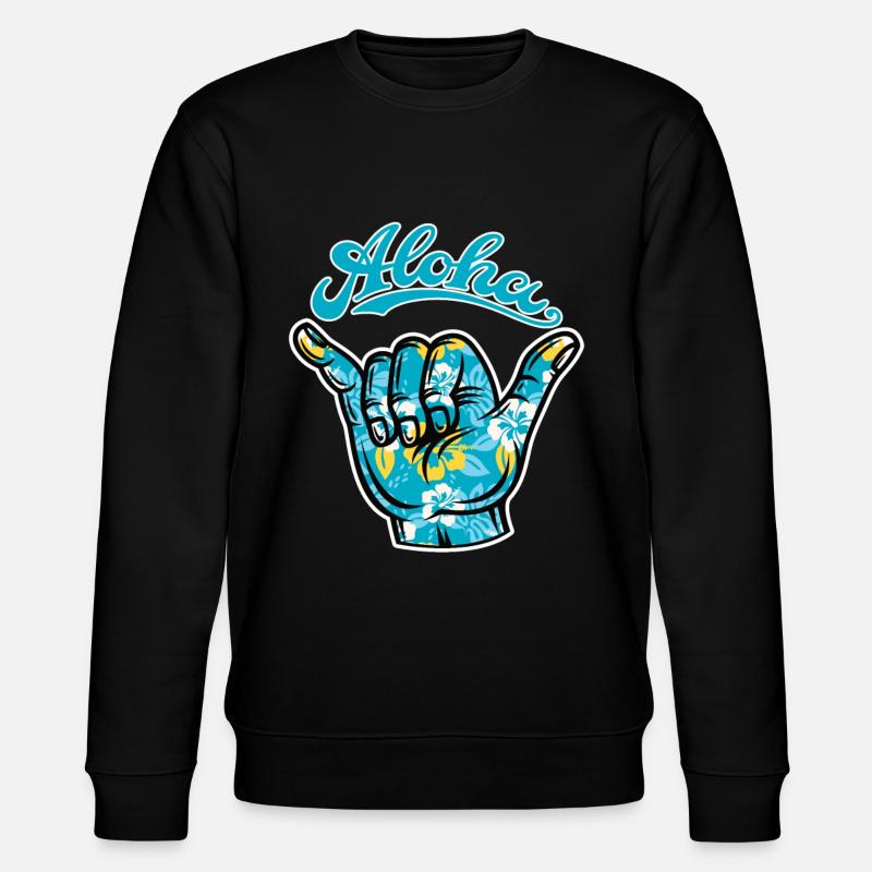 4 Aloha Shaka - Sweat bio CHANGER Stanley/Stella Unisexe - noir