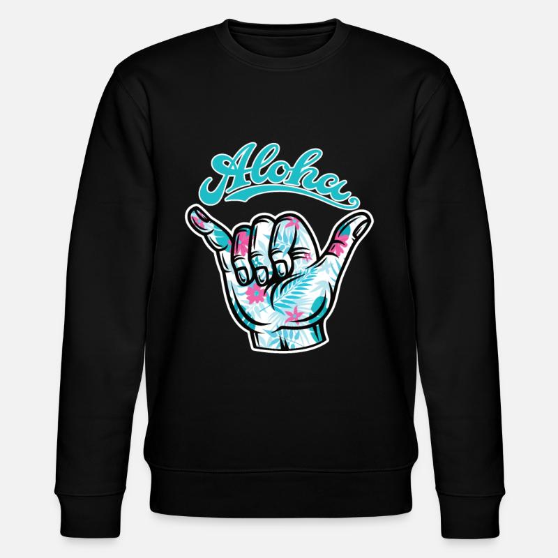 1 Aloha Shaka - Stanley/Stella CHANGER Unisex Organic Sweatshirt - black