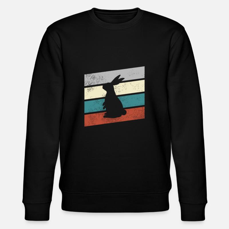 Lapin Rétro - Sweat bio CHANGER Stanley/Stella Unisexe - noir