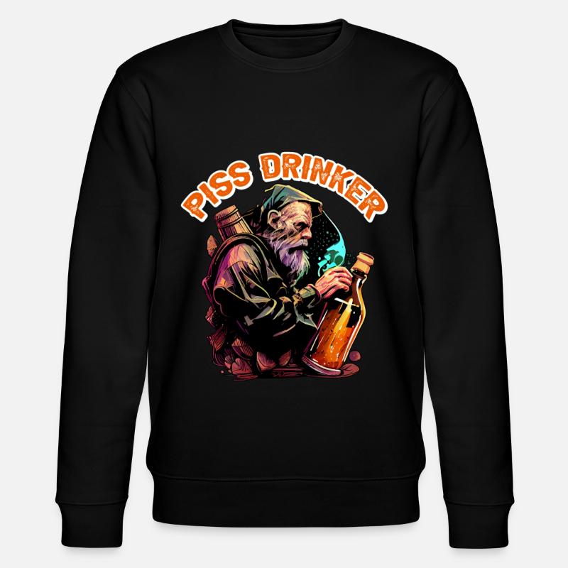 Piss Drinker 35 - Stanley/Stella Unisex Bio-Sweatshirt CHANGER  - Schwarz