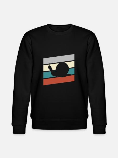 Snail Retro - Stanley/Stella CHANGER Unisex Organic Sweatshirt - black