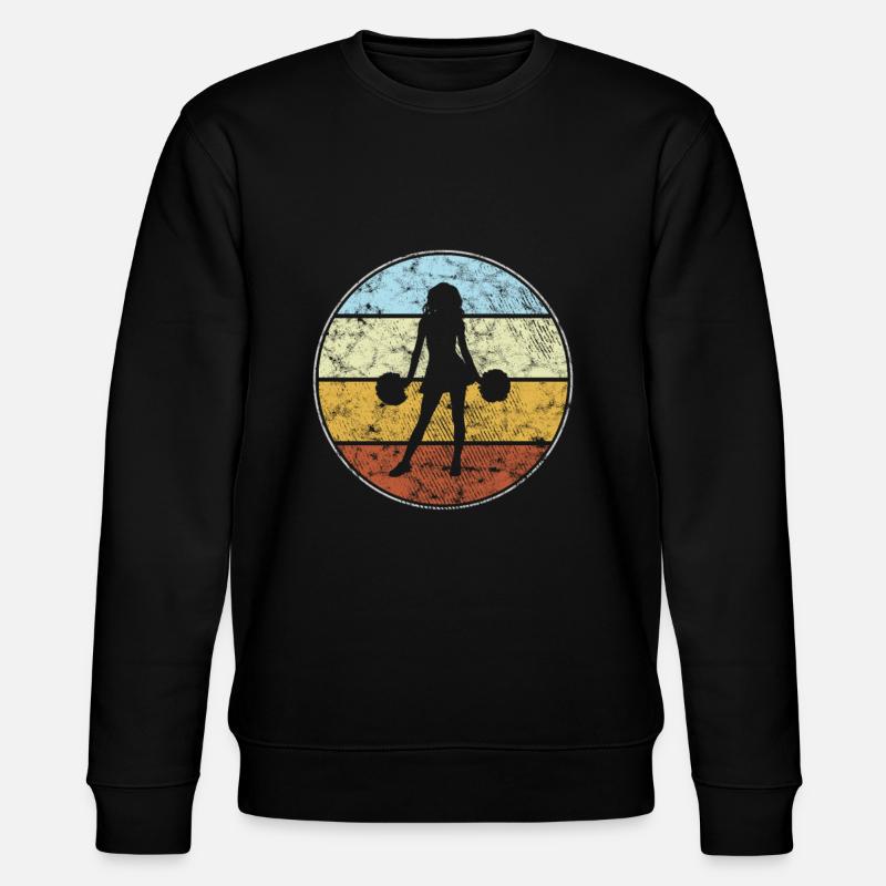 cheerleading retro - Stanley/Stella Unisex Bio-Sweatshirt CHANGER  - Schwarz