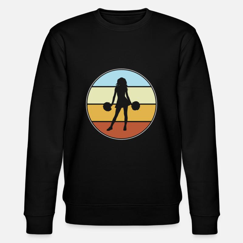 cheerleading retro - Stanley/Stella Unisex Bio-Sweatshirt CHANGER  - Schwarz