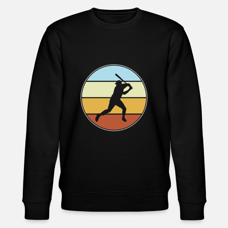 Baseball Retro - Stanley/Stella CHANGER Unisex Organic Sweatshirt - black