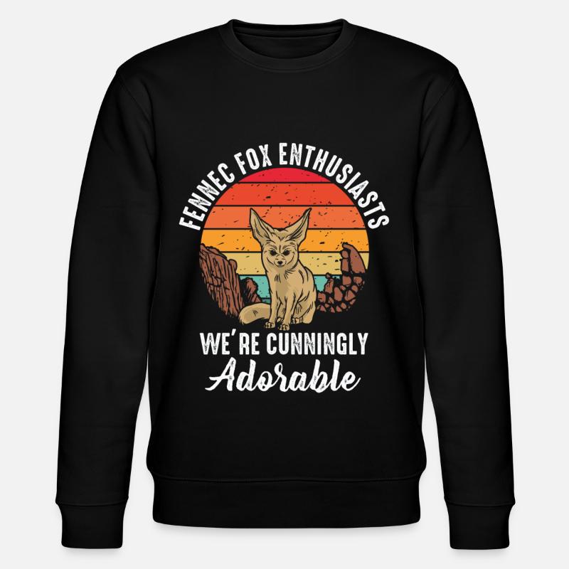 Fennek-füchse: cunningly lovable - Stanley/Stella CHANGER Unisex Organic Sweatshirt - black