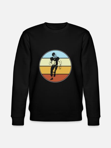 Rugby Retro - Stanley/Stella CHANGER Unisex Organic Sweatshirt - black