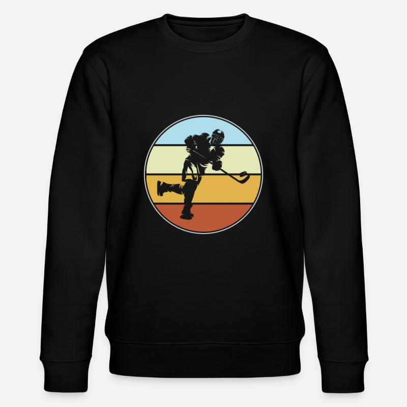 Hockey sur glace Rétro - Sweat bio CHANGER Stanley/Stella Unisexe - noir