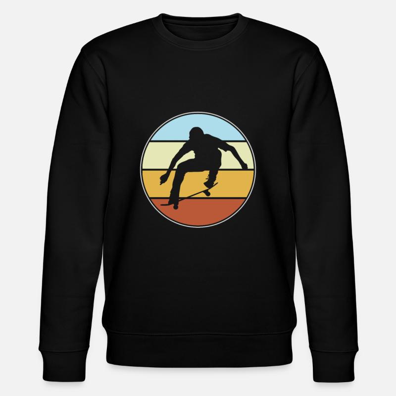Skating Retro - Stanley/Stella Unisex Bio-Sweatshirt CHANGER  - Schwarz