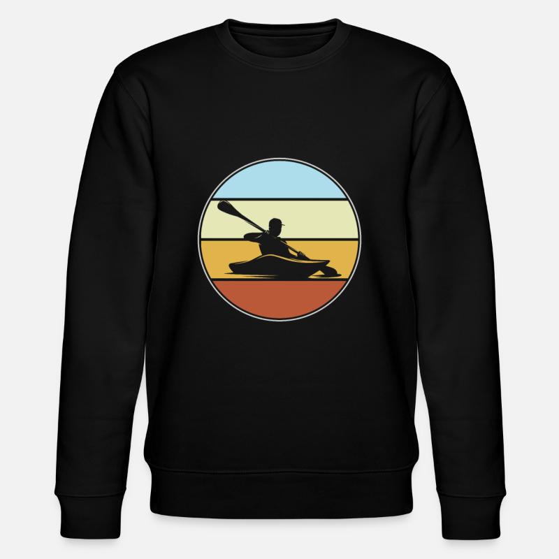 Canoe Retro - Stanley/Stella CHANGER Unisex Organic Sweatshirt - black