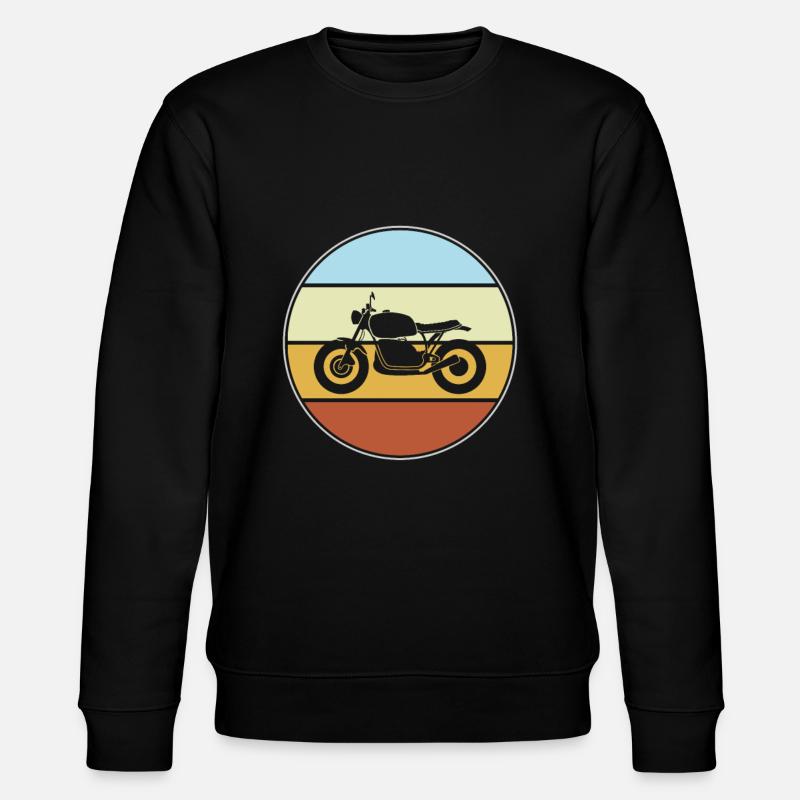 Motorcycle retro - Stanley/Stella CHANGER Unisex Organic Sweatshirt - black