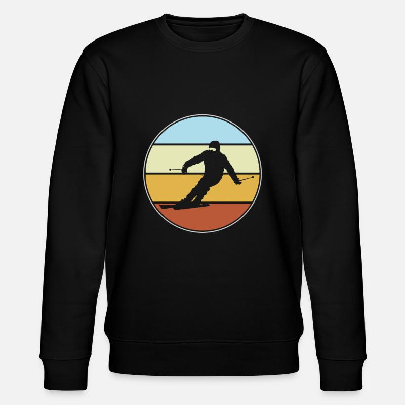 Ski Retro - Stanley/Stella CHANGER Unisex Organic Sweatshirt - black