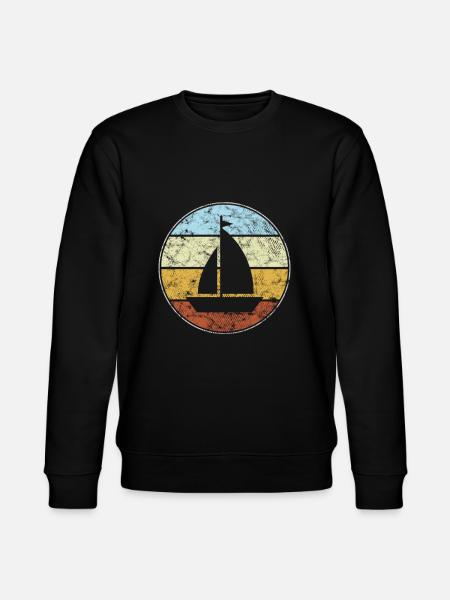 Sailing Retro - Stanley/Stella CHANGER Unisex Organic Sweatshirt - black