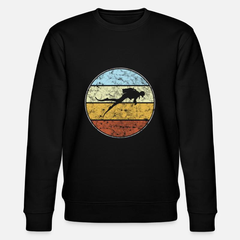 Tauchen Retro - Stanley/Stella Unisex Bio-Sweatshirt CHANGER - Schwarz