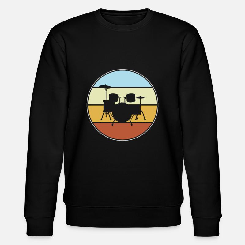 Batterie Rétro - Sweat bio CHANGER Stanley/Stella Unisexe - noir