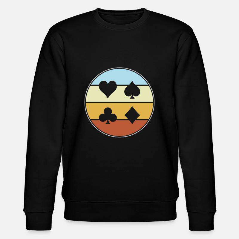 Poker Retro - Stanley/Stella CHANGER Unisex Organic Sweatshirt - black