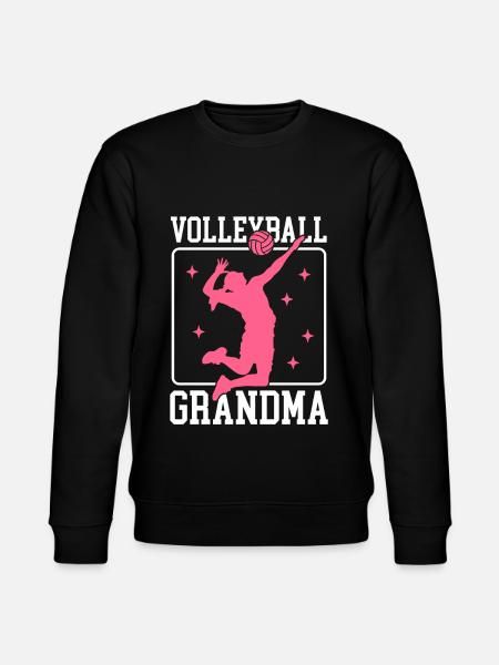 Volleyball Granny Volleyball Player Gift - Stanley/Stella CHANGER Unisex Organic Sweatshirt - black
