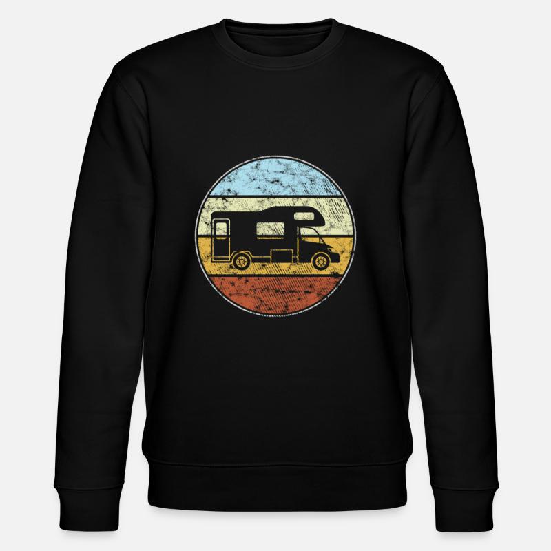 Wohnmobil Retro - Stanley/Stella Unisex Bio-Sweatshirt CHANGER  - Schwarz