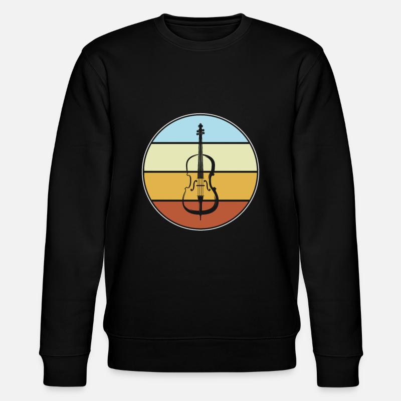 Violin Retro - Stanley/Stella CHANGER Unisex Organic Sweatshirt - black