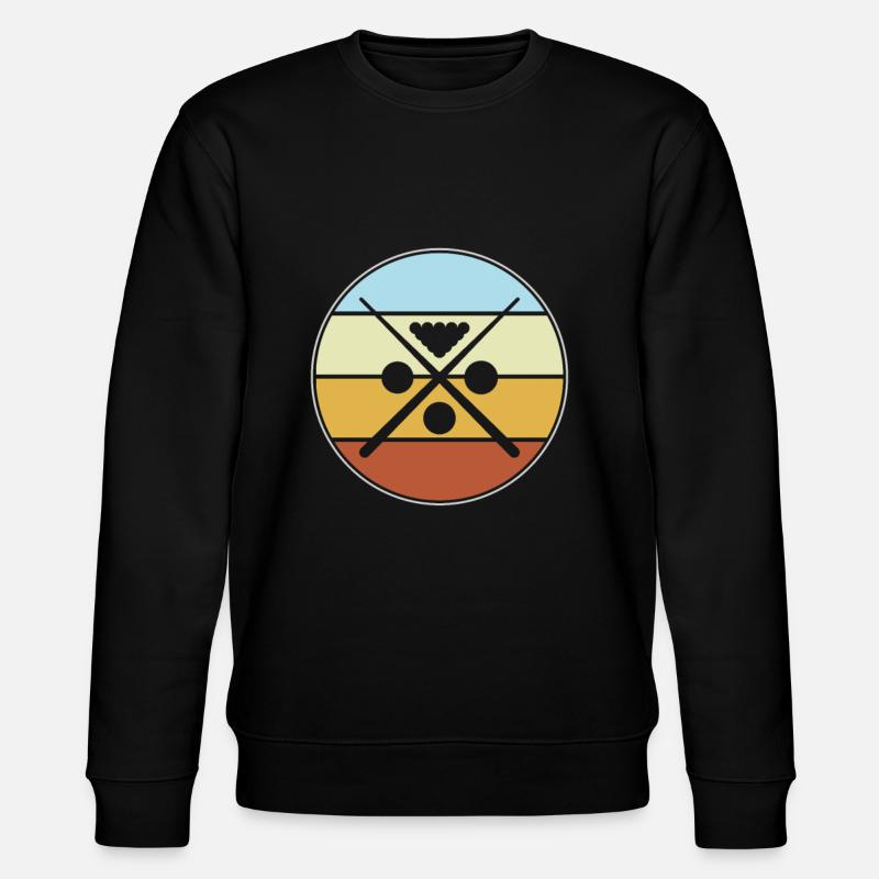 Billiard Retro - Stanley/Stella Unisex Bio-Sweatshirt CHANGER  - Schwarz