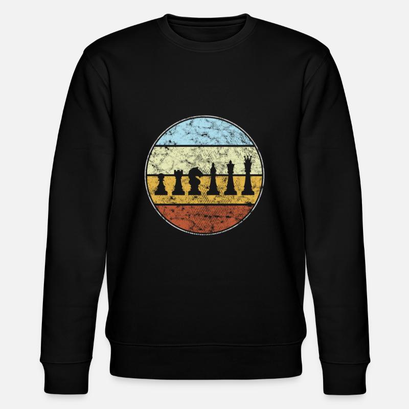 Schach Retro - Stanley/Stella Unisex Bio-Sweatshirt CHANGER - Schwarz